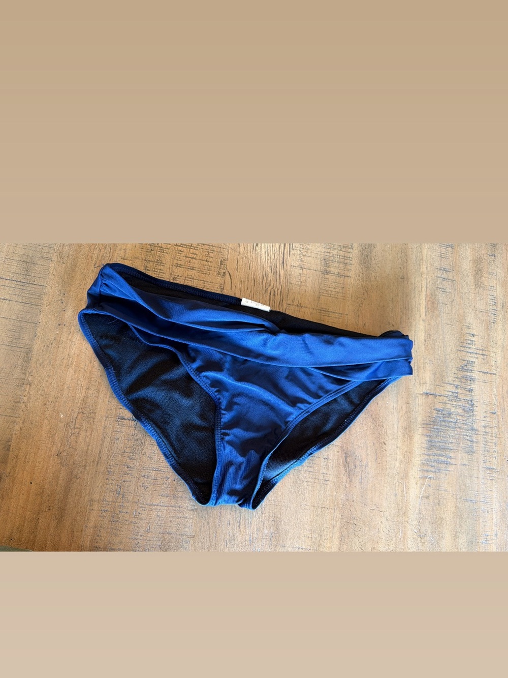 Women's Zyia Navy Blue Bikini Bottom - Classic Swim Brief